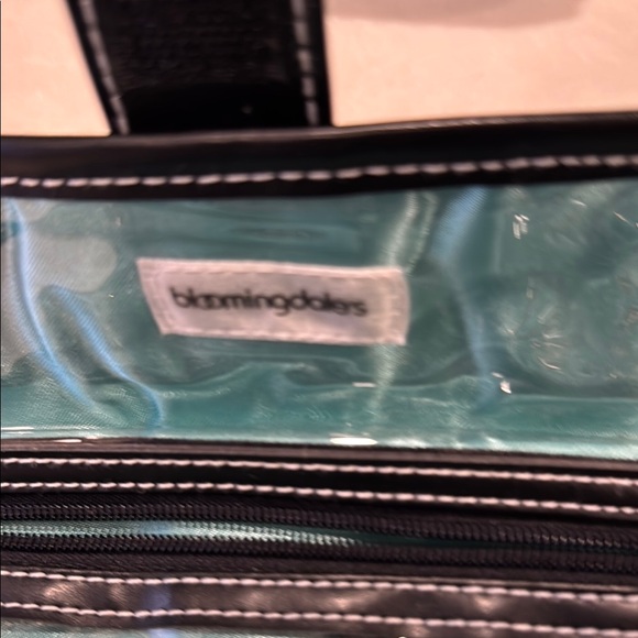 Bloomingdales Black and White Tweed Jewelry Roll - Picture 6 of 7